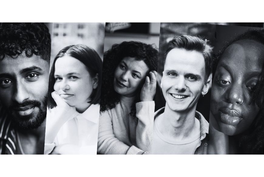  L to R Rayan Philip, Alice McKee, Deanna Rodger, Alex MJ Smith, Mercedes White